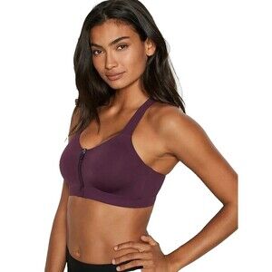 Knockout by Victoria's Secret Dual Close Racer Back Sports Bra  34C  Burgundy